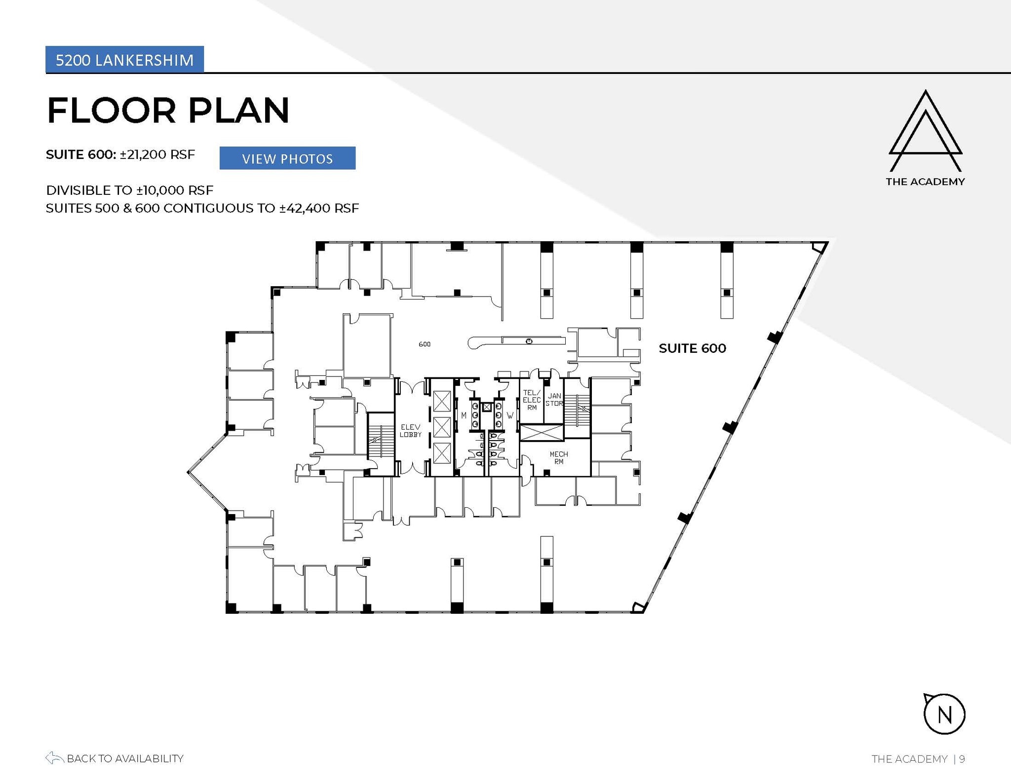 5200 Lankershim Blvd, North Hollywood, CA à louer Plan d’étage- Image 1 de 1