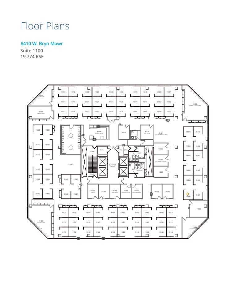 8410 W Bryn Mawr Ave, Chicago, IL à louer Plan d’étage- Image 1 de 1