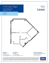 7700 San Felipe St, Houston, TX à louer Plan d’étage- Image 1 de 1