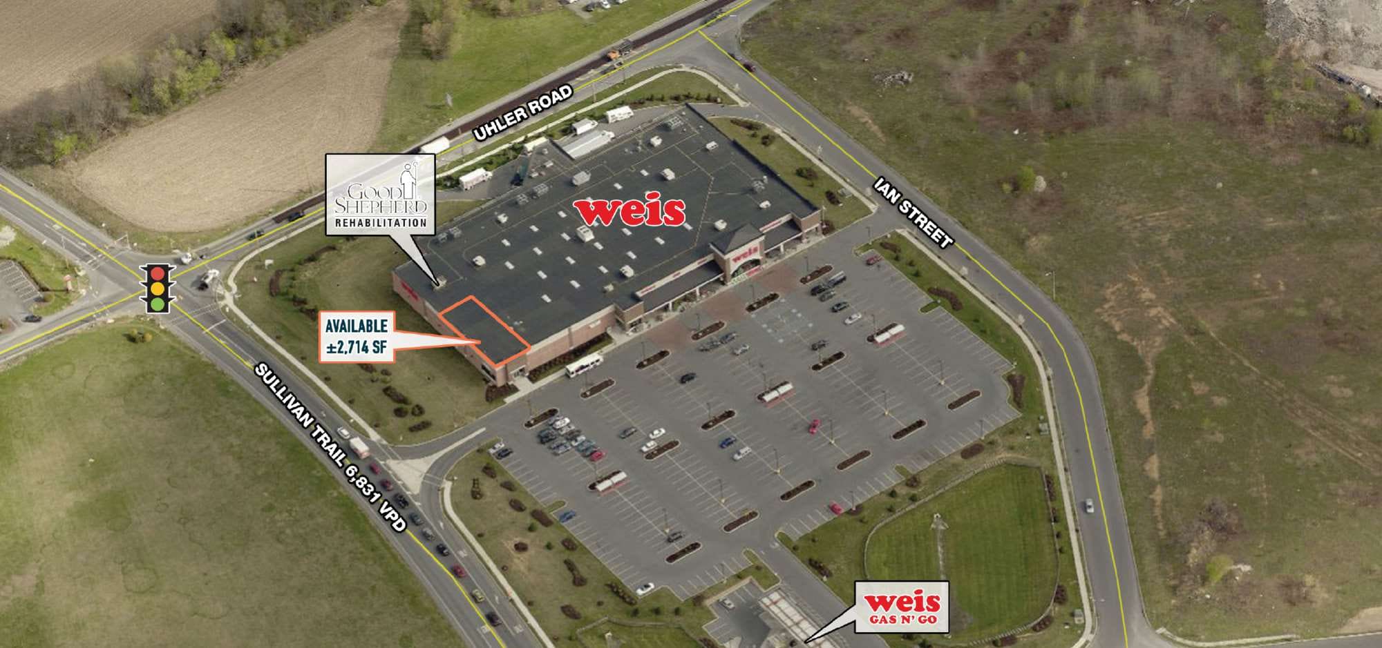 3825 Sullivan Trl, Easton, PA for lease Aerial- Image 1 of 3