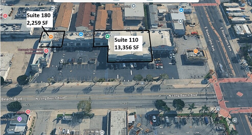 1210 N Long Beach Blvd, Compton, CA for lease - Aerial - Image 1 of 3
