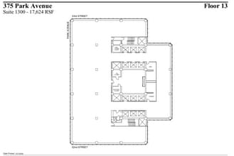 375 Park Ave, New York, NY à louer Plan d’étage- Image 2 de 2