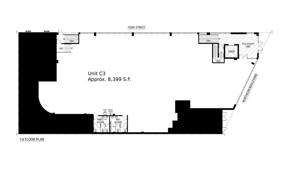 15002 Northern Blvd, Flushing, NY for lease - Floor Plan - Image 3 of 7