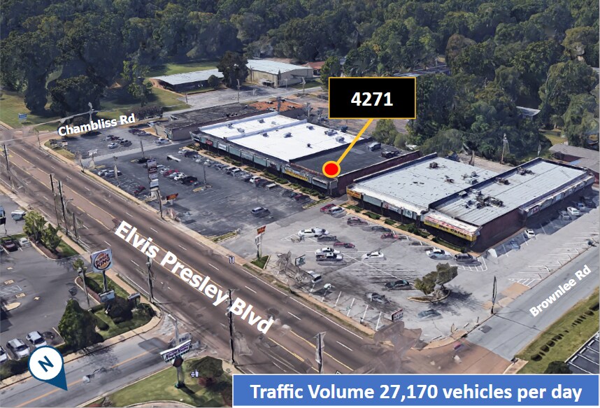 4271-4273 Elvis Presley Blvd, Memphis, TN à louer - Photo du bâtiment - Image 2 de 10
