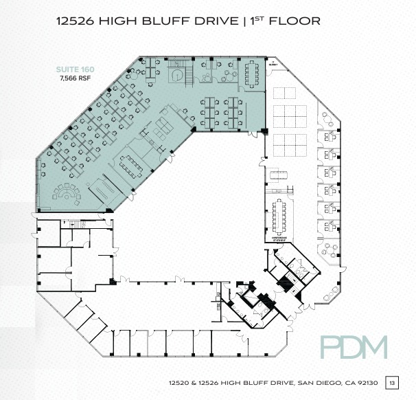 12520 High Bluff Dr, San Diego, CA à louer Plan d  tage- Image 1 de 1