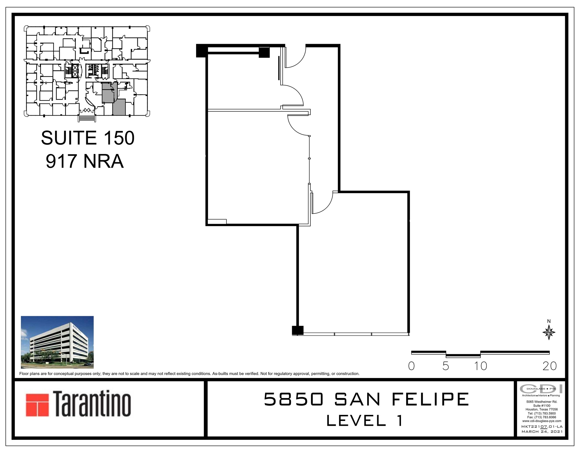 5850 San Felipe St, Houston, TX à louer Plan de site- Image 1 de 1