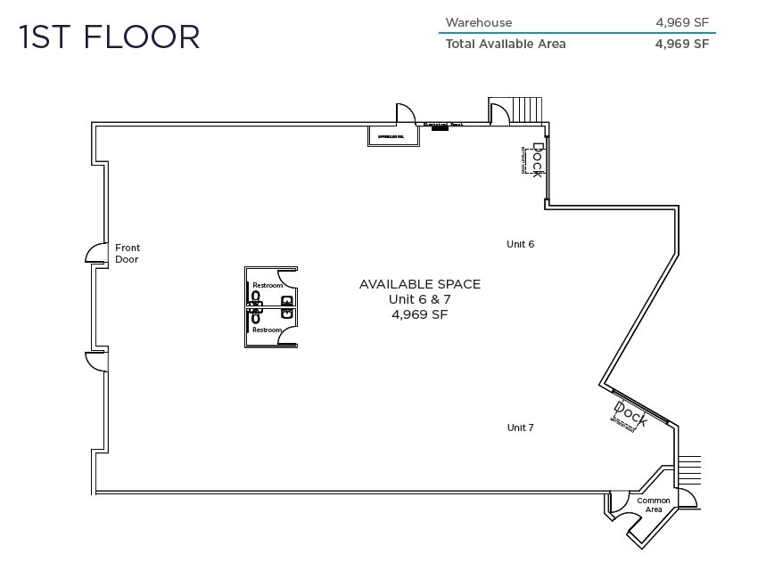 7541 Conway Ave, Burnaby, BC for lease Floor Plan- Image 1 of 5