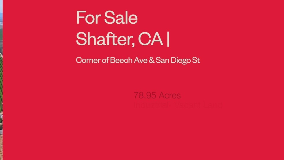 0 Beech Ave Ave, Shafter, CA à vendre - Vidéo sur l’inscription commerciale - Image 2 de 28