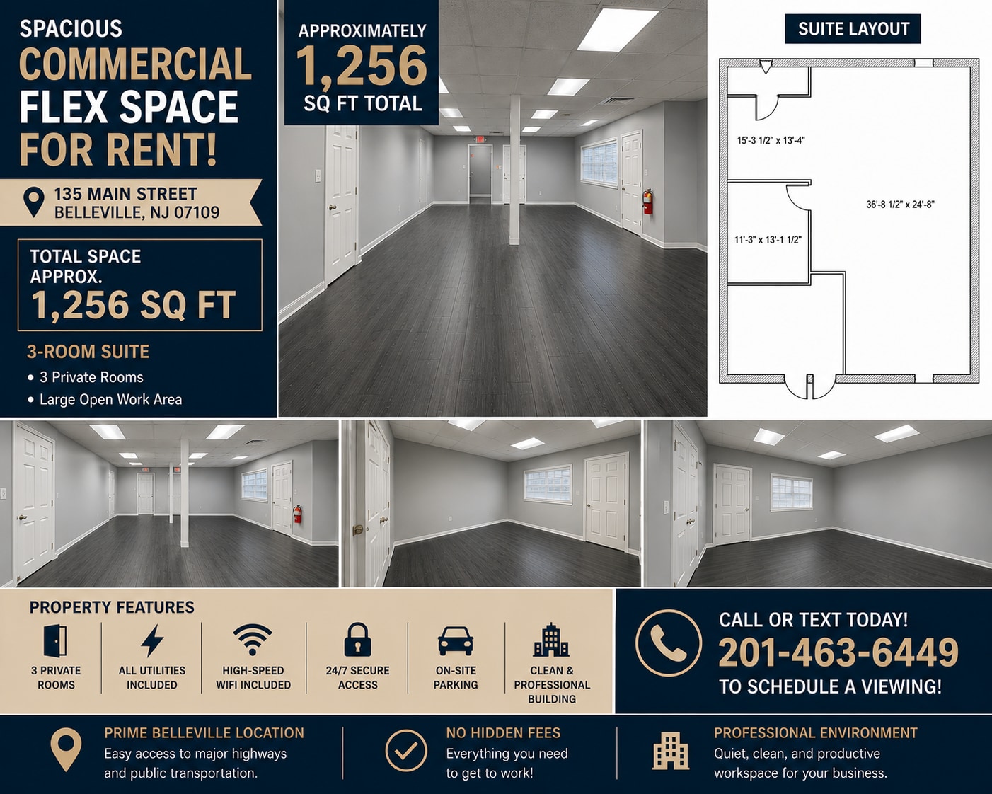 135 Main St, Belleville, NJ for lease Interior Photo- Image 1 of 4