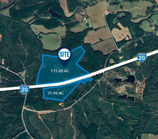 Stage Coach Rd, Greensboro, GA for sale - Aerial - Image 2 of 3