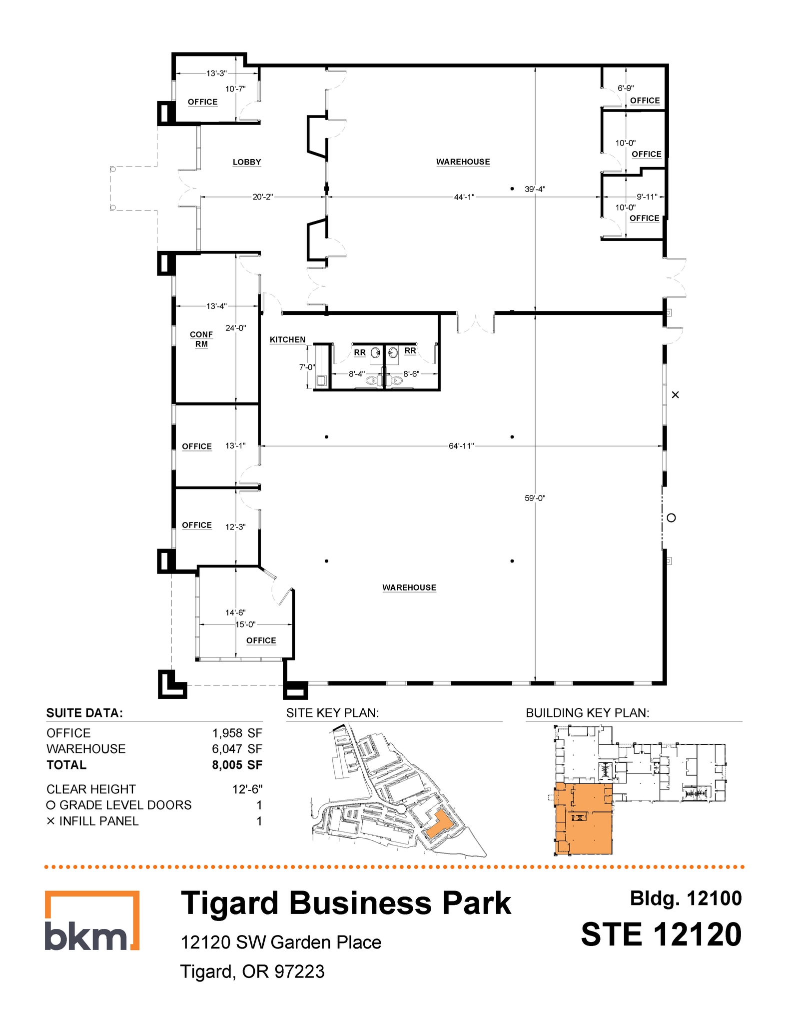 12150-12180 SW Garden Pl, Tigard, OR for lease Floor Plan- Image 1 of 2