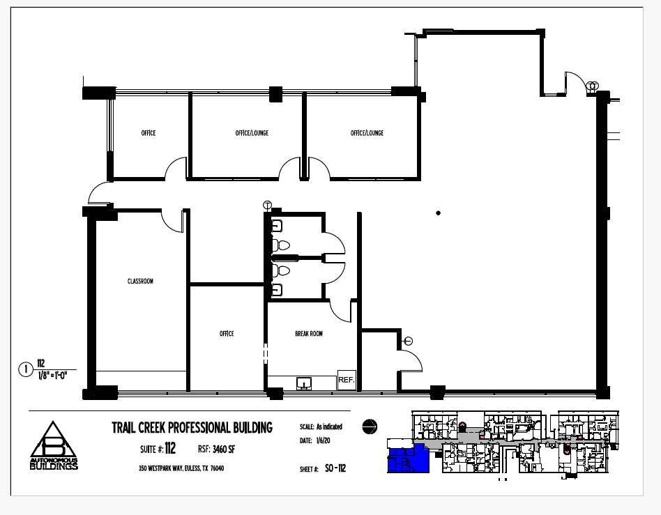 350 Westpark Way, Euless, TX à louer Plan d’étage- Image 1 de 1