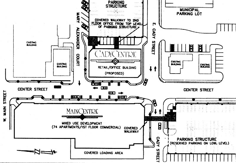 102 E Cady St, Northville, MI for lease - Site Plan - Image 2 of 6