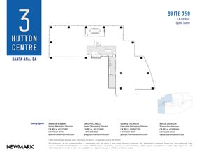3 Hutton Centre Dr, Santa Ana, CA à louer Plan d’étage- Image 1 de 2