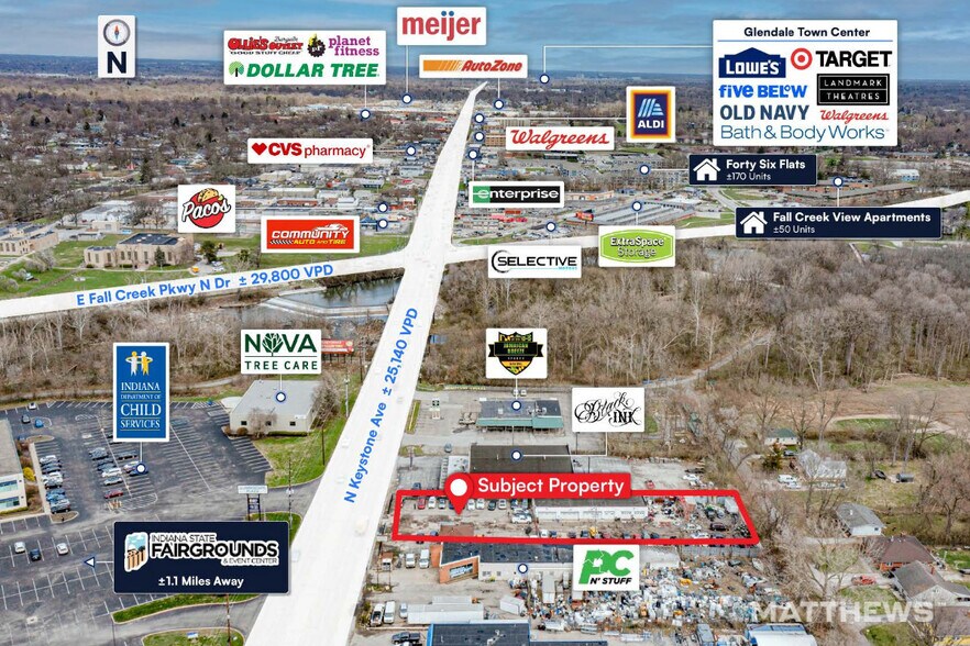 4173 N Keystone Ave, Indianapolis, IN à vendre - Photo du bâtiment - Image 2 de 2
