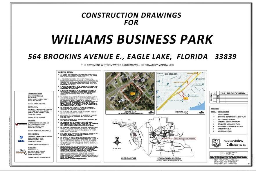 564 E Brookins Ave, Eagle Lake, FL à louer - Plan de site - Image 2 de 22