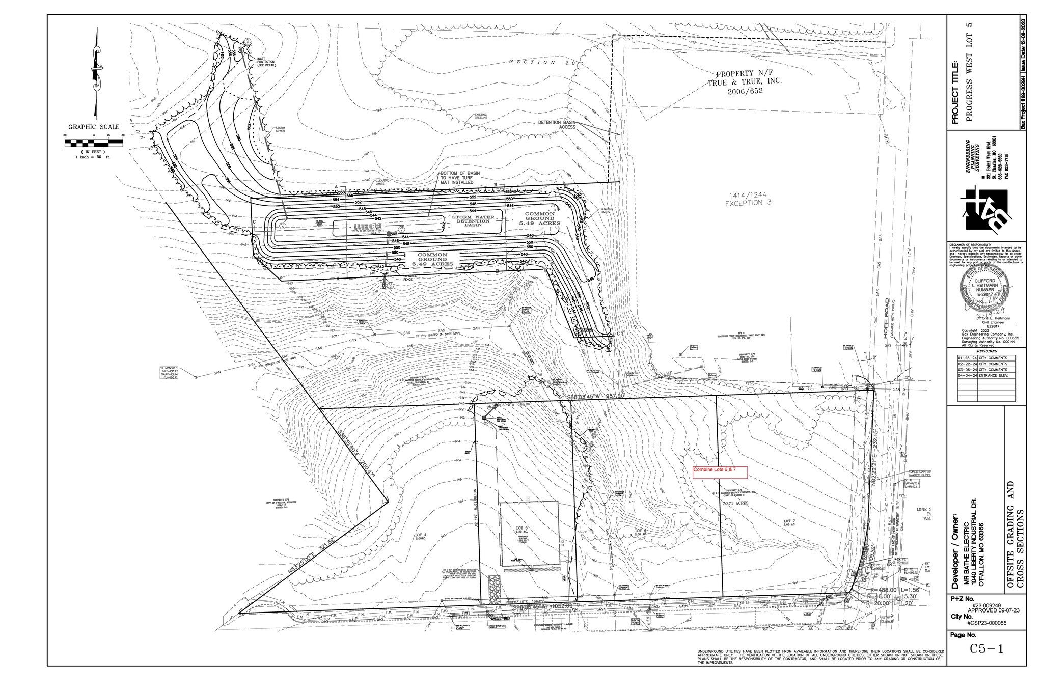Lot 4 Progress West, O'Fallon, MO à vendre Plan de site- Image 1 de 2