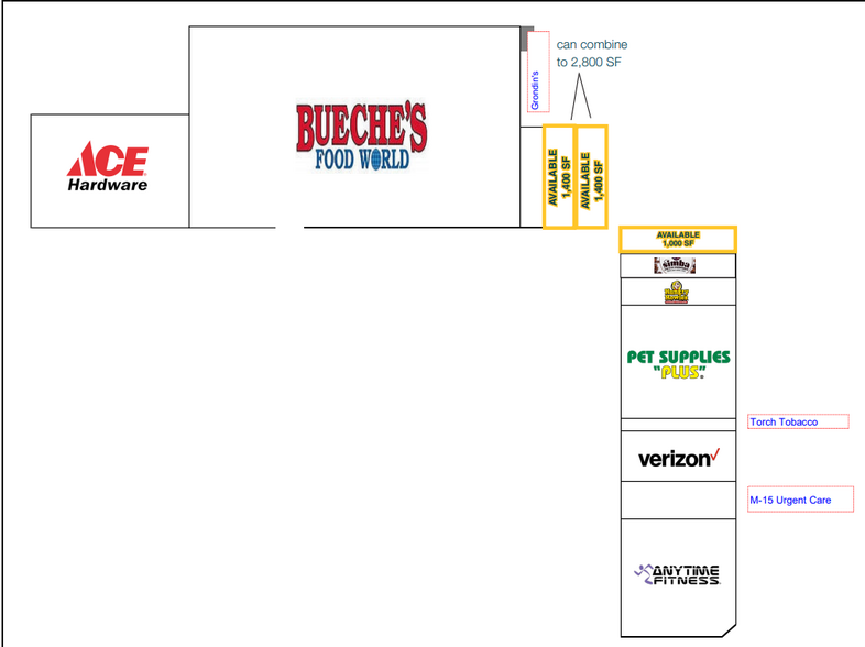 250-440 N Ortonville Rd, Ortonville, MI for lease - Site Plan - Image 2 of 2