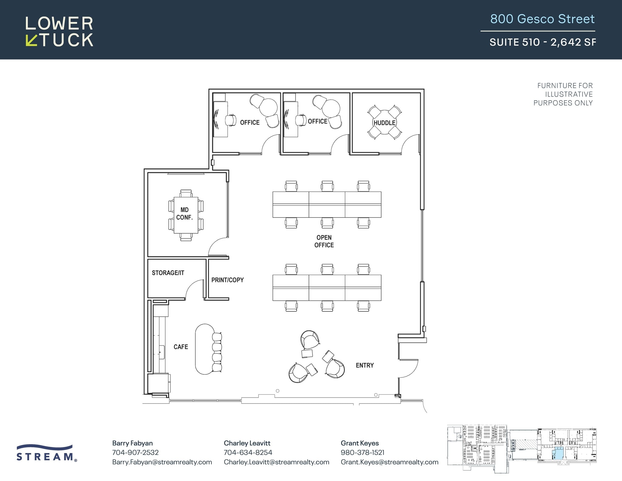800 Gesco St, Charlotte, NC for lease Floor Plan- Image 1 of 1