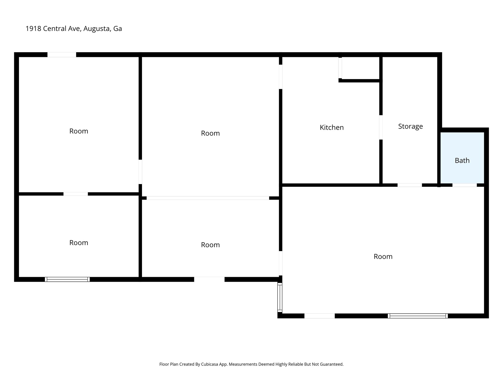 1918 Central Ave, Augusta, GA for lease Floor Plan- Image 1 of 1