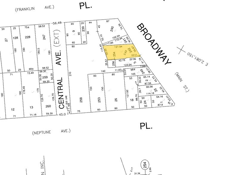 1026-1030 Broadway, Woodmere, NY à louer - Plan cadastral - Image 2 de 5