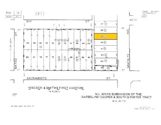 1007 S Santa Fe Ave, Los Angeles, CA à vendre - Plan cadastral - Image 1 de 1