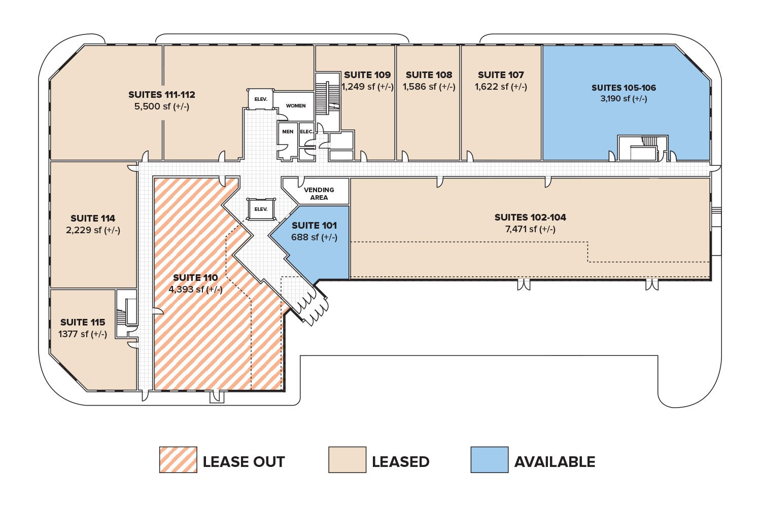 3219 Route 46, Parsippany, NJ à louer Plan d  tage- Image 1 de 1