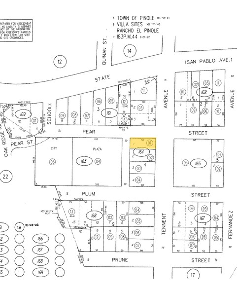 2221-2233 Pear St, Pinole, CA for lease - Plat Map - Image 2 of 4