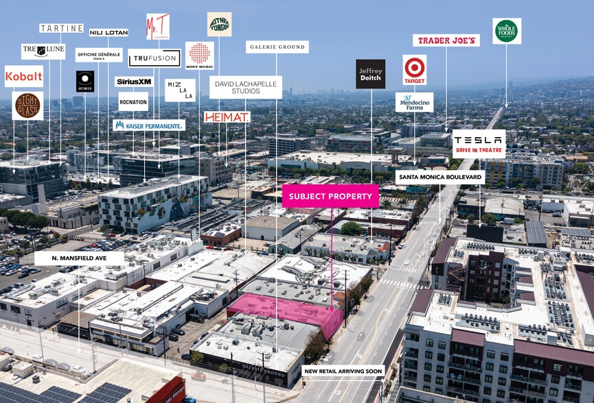6910-6912 Santa Monica Blvd, Los Angeles, CA à vendre - Aérien - Image 3 de 19