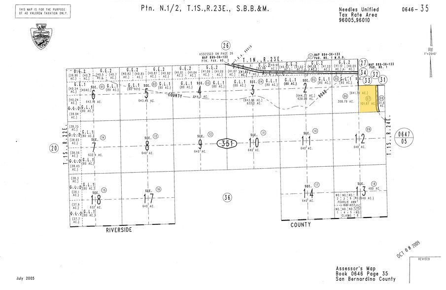 0 I-95, Vidal, CA à vendre - Plan cadastral - Image 3 de 18