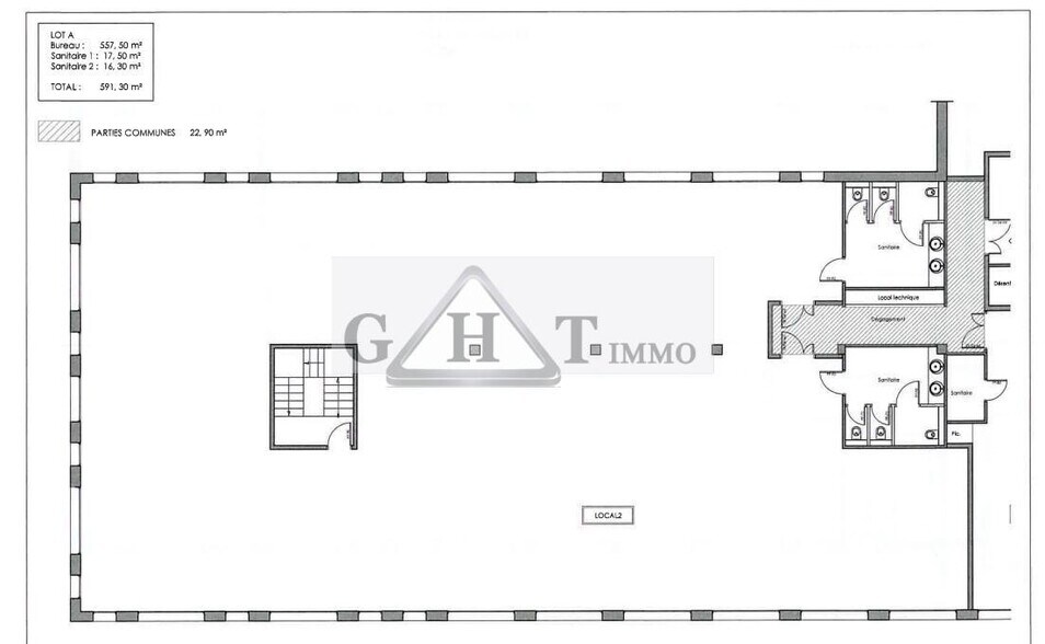 Office in Serris for lease - Floor Plan - Image 2 of 2