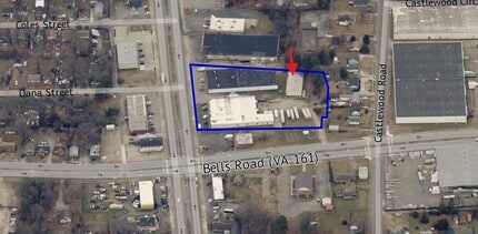 3820-B Richmond Hwy, Richmond, VA - AERIAL  map view