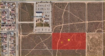40th Street West, Quartz Hill, CA - Aerial map view