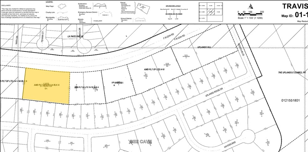 11825 Bee Caves Rd, Bee Cave, TX à vendre - Plan cadastral - Image 1 de 1