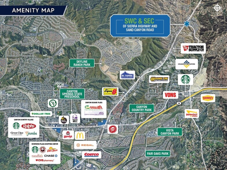 SWC & SEC of Sierra Hwy & Sand Canyon Rd, Santa Clarita, CA for sale - Building Photo - Image 2 of 5