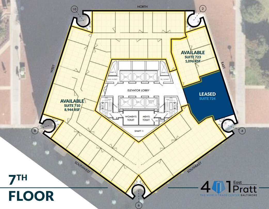 401 E Pratt St, Baltimore, MD for lease Floor Plan- Image 1 of 2