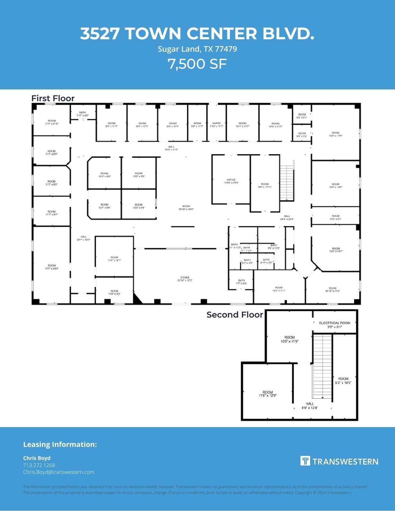 3527 Town Center Blvd, Sugar Land, TX for lease Floor Plan- Image 1 of 1