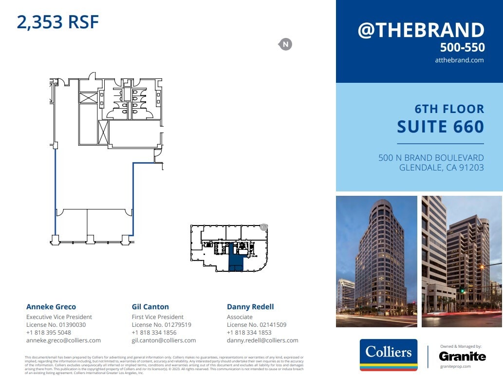 500-550 N Brand Blvd, Glendale, CA for lease Floor Plan- Image 1 of 1