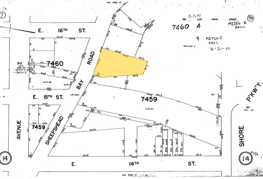 1504-1508 Sheepshead Bay Rd, Brooklyn, NY à louer - Plan cadastral - Image 2 de 3