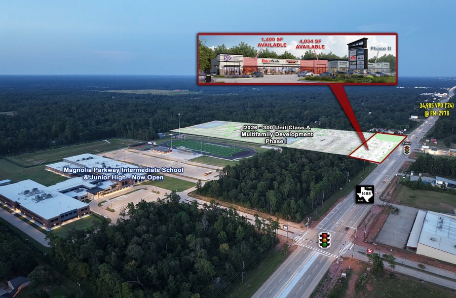 11510 FM 1488 Rd, Magnolia, TX à louer - Aérien - Image 2 de 4