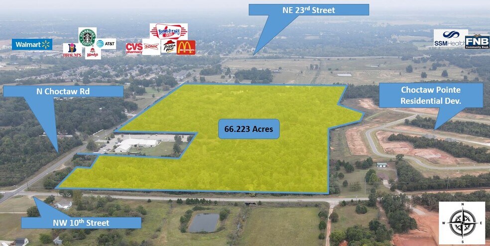 1530 Choctaw Rd, Choctaw, OK à vendre - Photo principale - Image 1 de 2