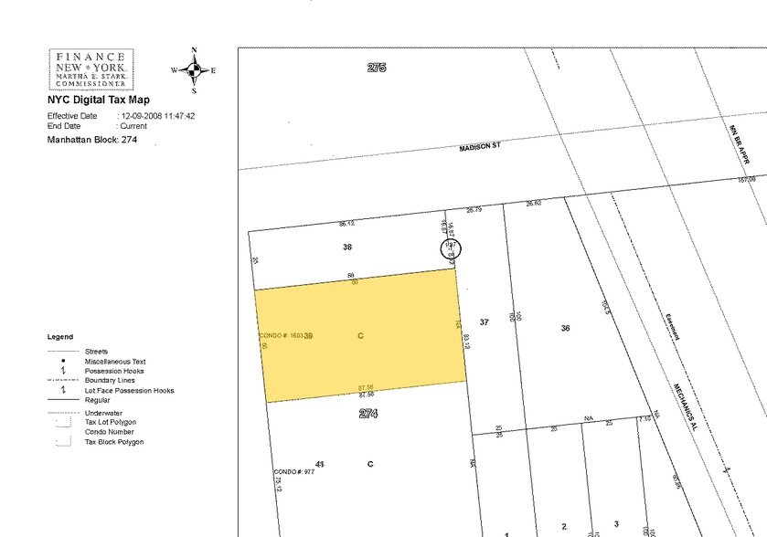 44-46 Market St, New York, NY à vendre - Plan cadastral - Image 3 de 7