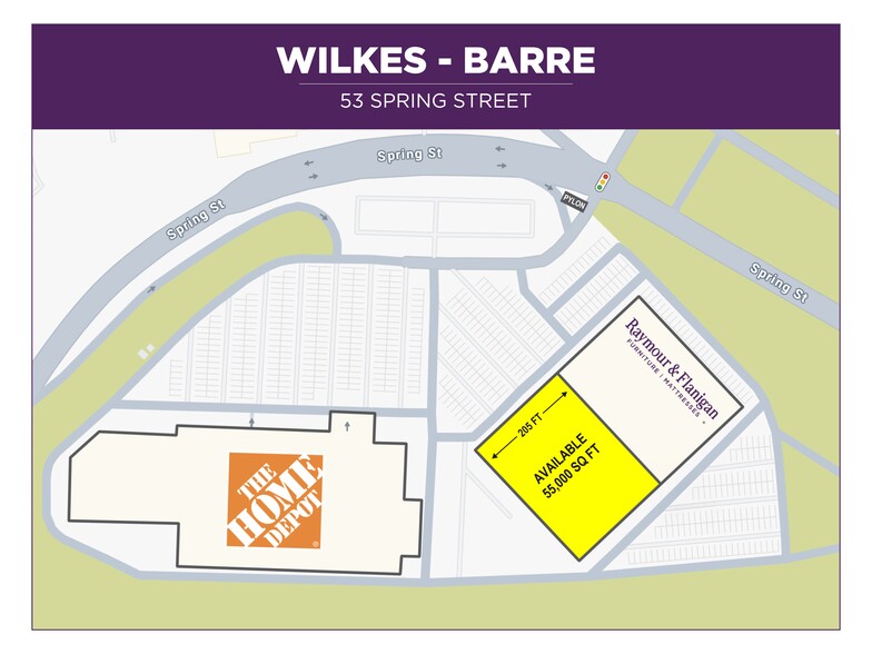 53 Spring St, Wilkes Barre, PA for lease - Site Plan - Image 2 of 2