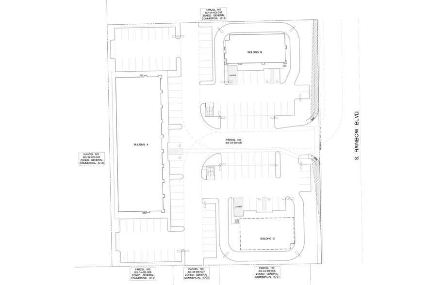 Rainbow Blvd & Oquendo Rd, Las Vegas, NV for lease - Site Plan - Image 1 of 2