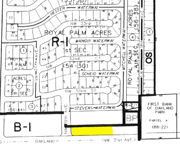 1871-1891 W Oakland Park Blvd, Oakland Park, FL for sale - Plat Map - Image 3 of 4