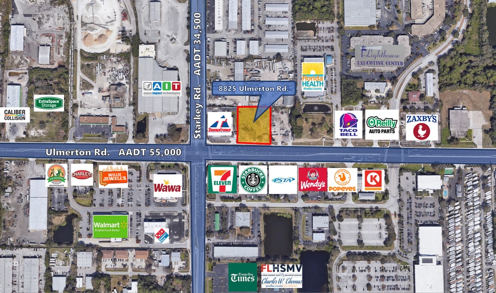 8825 Ulmerton Rd, Largo, FL for lease - Aerial - Image 3 of 11