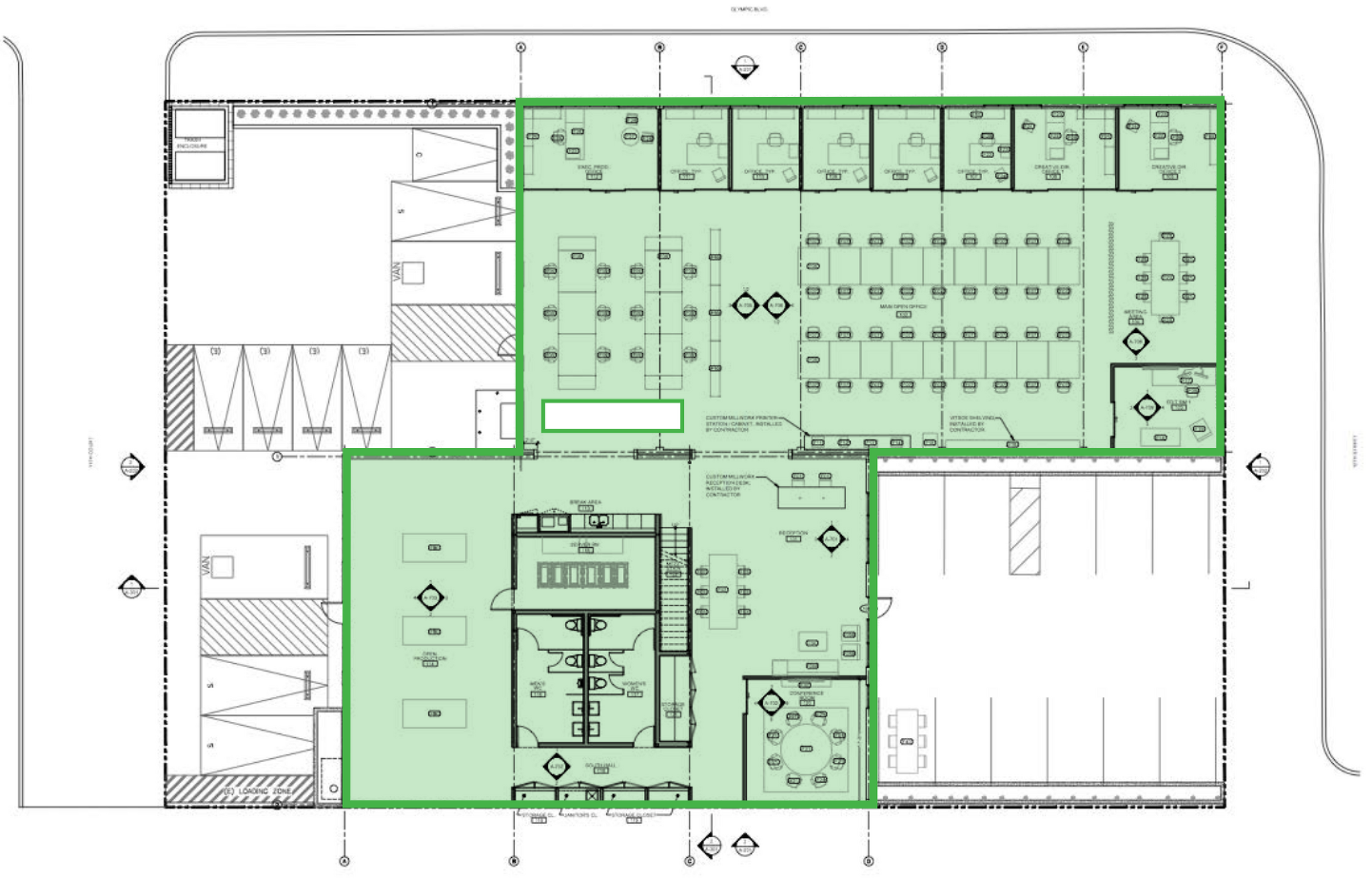 1710-1716 12th St, Santa Monica, CA for lease Floor Plan- Image 1 of 9
