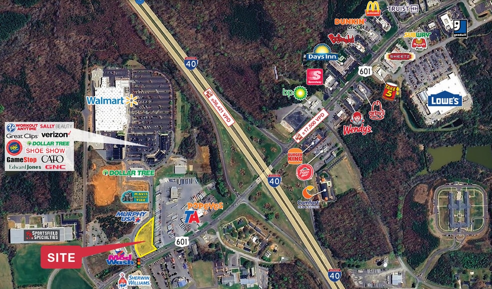 1720 US Highway 601 N, Mocksville, NC for lease - Aerial - Image 2 of 2