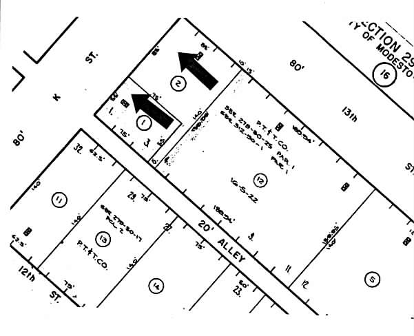1224 K St, Modesto, CA for sale - Plat Map - Image 2 of 23