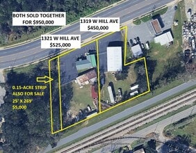1321 W Hill Ave, Valdosta, GA - Aérien Vue de la carte - Image1